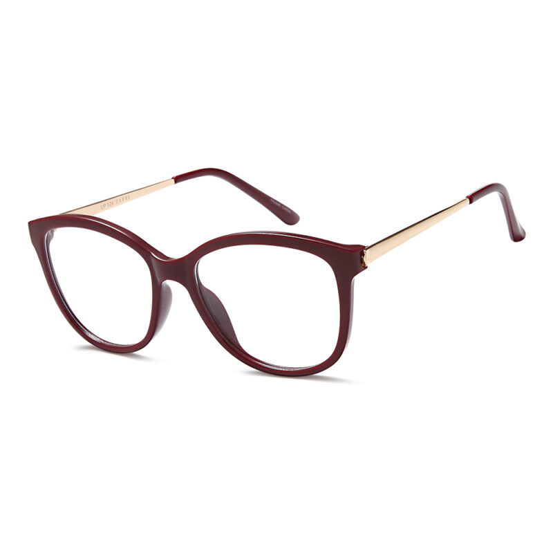 glasses- _0015_UP324 COLOR Burgundy SIZE 57-17-145 UP324